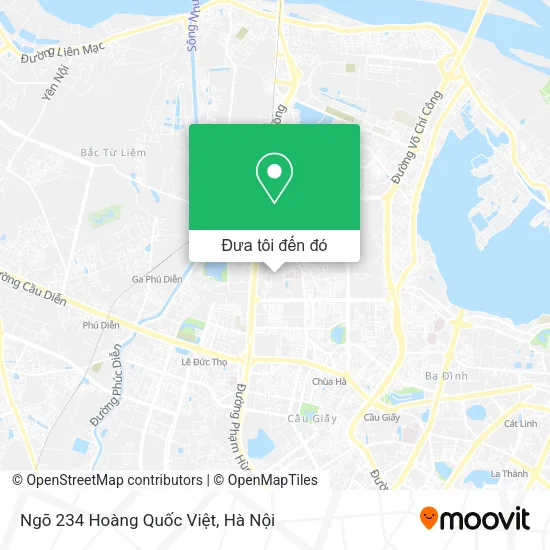 Bản đồ Ngõ 234 Hoàng Quốc Việt