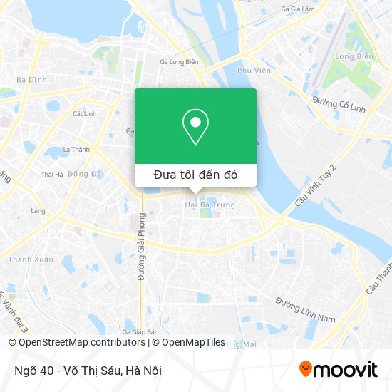 Bản đồ Ngõ 40 - Võ Thị Sáu
