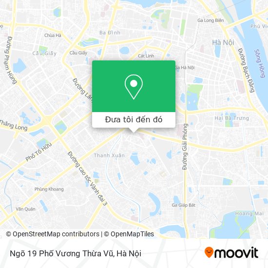 Bản đồ Ngõ 19 Phố Vương Thừa Vũ