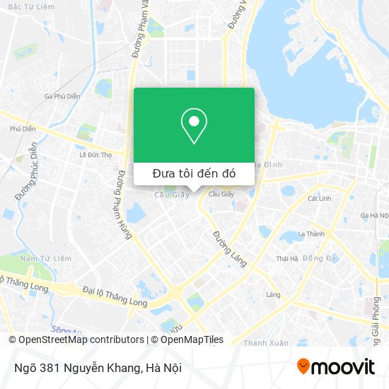 Bản đồ Ngõ 381 Nguyễn Khang