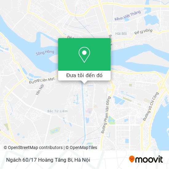 Bản đồ Ngách 60/17 Hoàng Tăng Bí