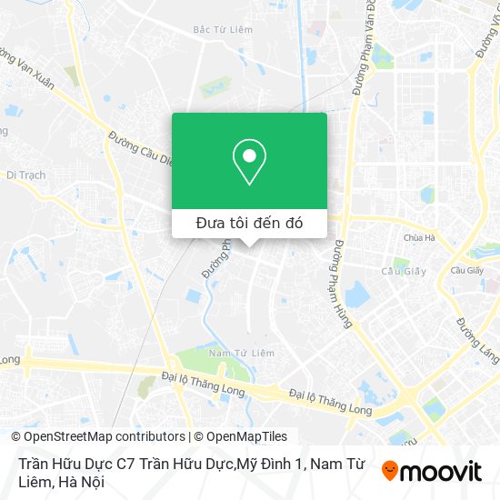 Bản đồ Trần Hữu Dực C7 Trần Hữu Dực,Mỹ Đình 1, Nam Từ Liêm