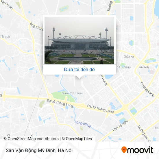 Bản đồ Sân Vận Động Mỹ Đình