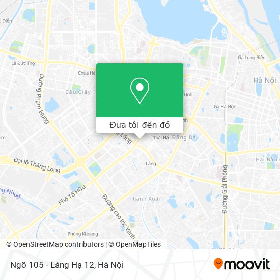 Bản đồ Ngõ 105 - Láng Hạ 12