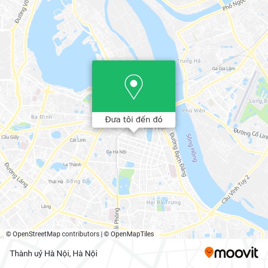 Bản đồ Thành uỷ Hà Nội