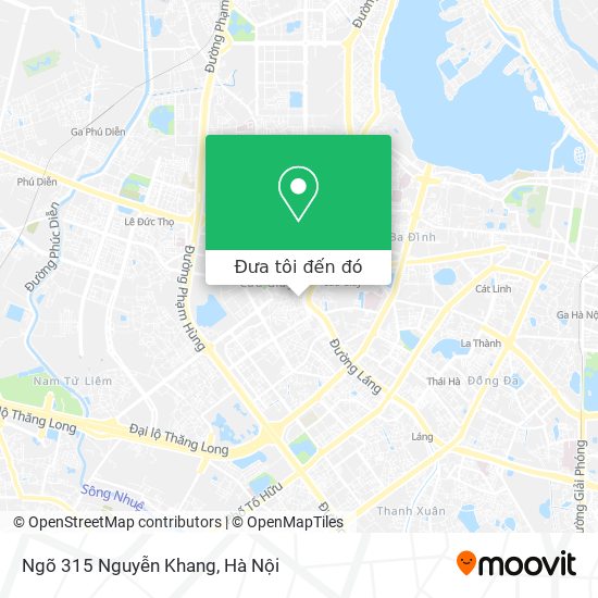 Bản đồ Ngõ 315 Nguyễn Khang