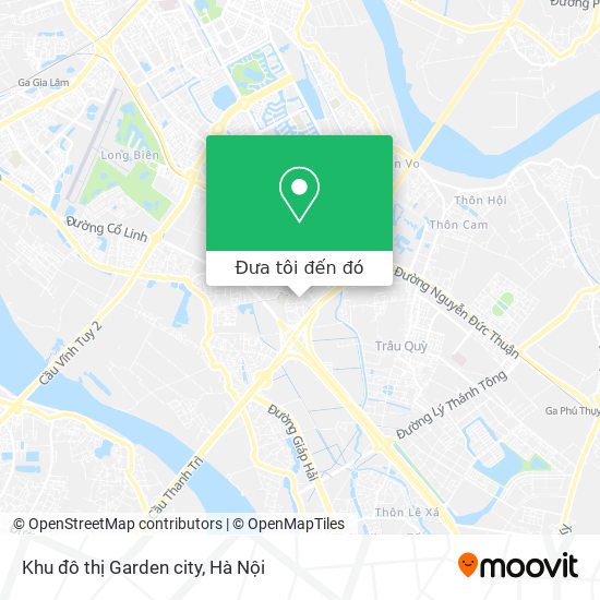 Bản đồ Khu đô thị Garden city