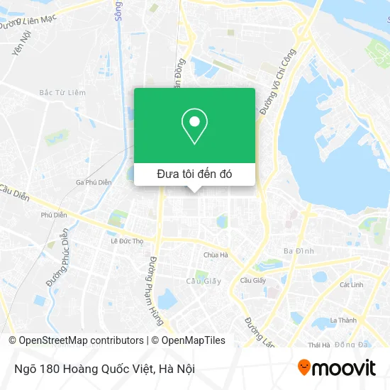 Bản đồ Ngõ 180 Hoàng Quốc Việt