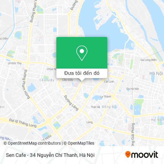 Bản đồ Sen Cafe - 34 Nguyễn Chí Thanh