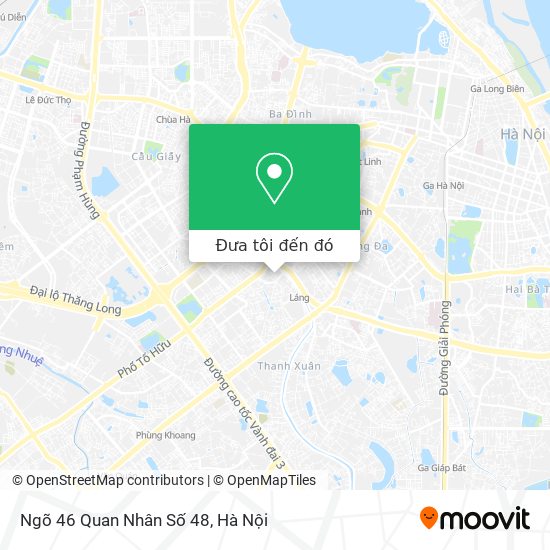 Bản đồ Ngõ 46 Quan Nhân Số 48