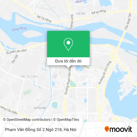 Bản đồ Phạm Văn Đồng Số 2 Ngõ 218