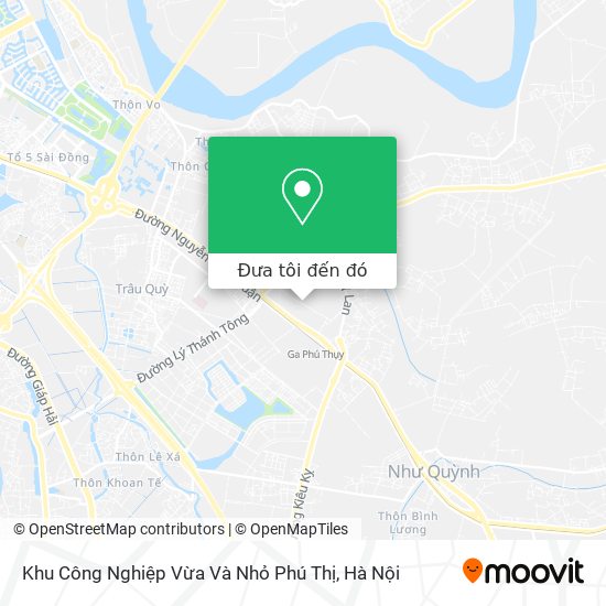 Bản đồ Khu Công Nghiệp Vừa Và Nhỏ Phú Thị