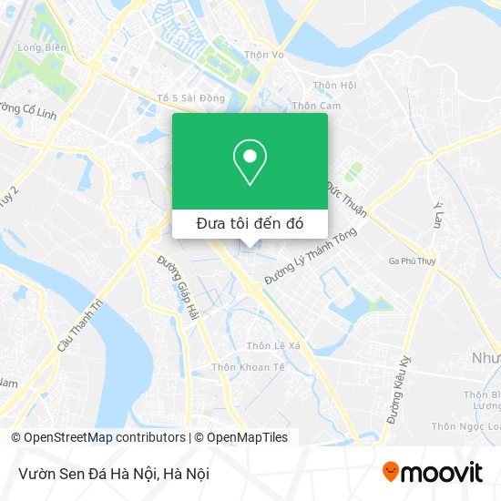 Bản đồ Vườn Sen Đá Hà Nội
