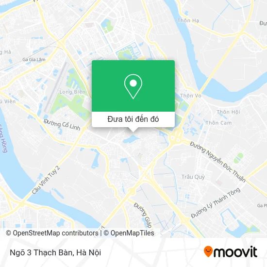 Bản đồ Ngõ 3 Thạch Bàn