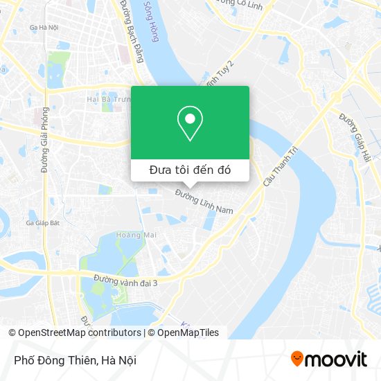 Bản đồ Phố Đông Thiên