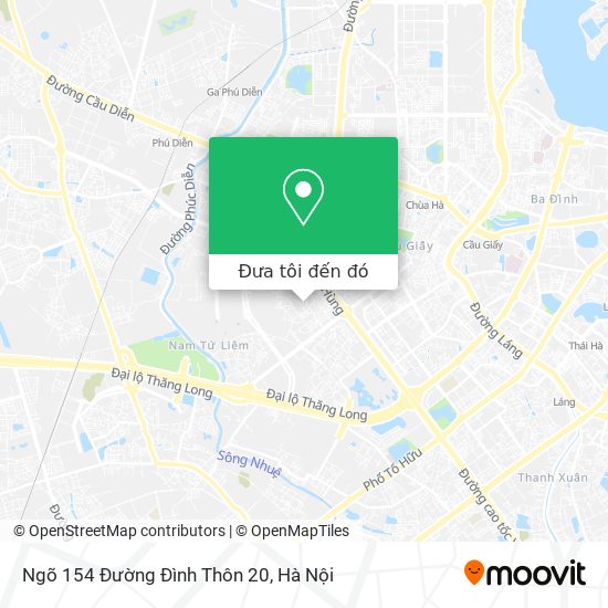 Bản đồ Ngõ 154 Đường Đình Thôn 20