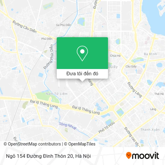 Bản đồ Ngõ 154 Đường Đình Thôn 20