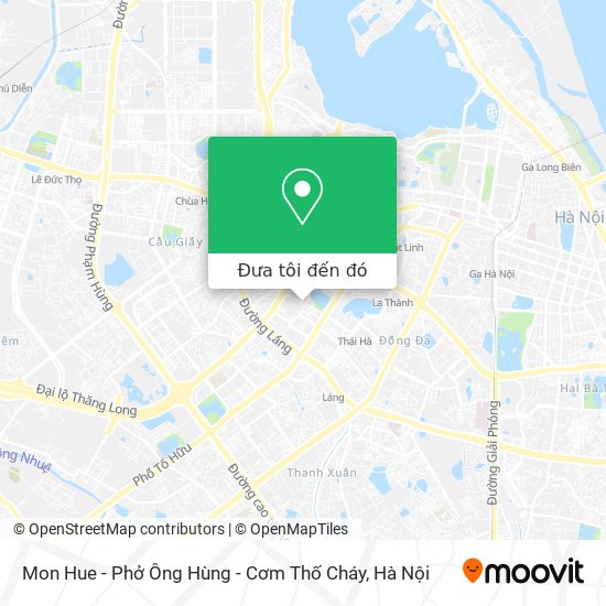 Bản đồ Mon Hue - Phở Ông Hùng - Cơm Thố Cháy