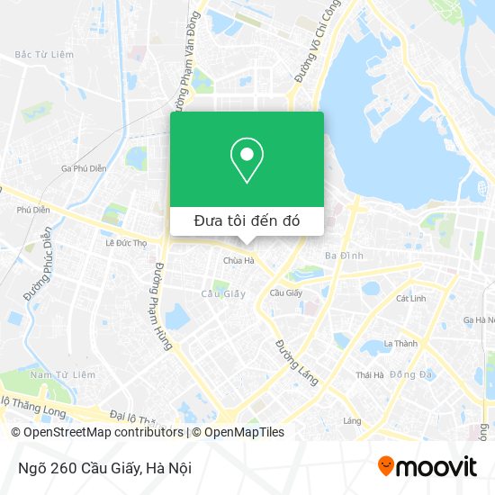 Bản đồ Ngõ 260 Cầu Giấy