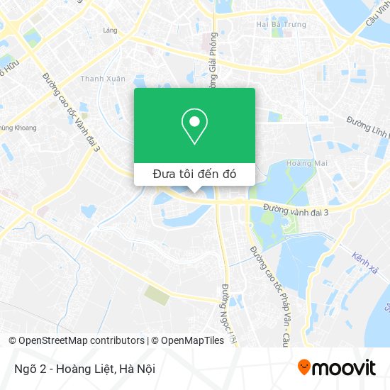 Bản đồ Ngõ 2 - Hoàng Liệt
