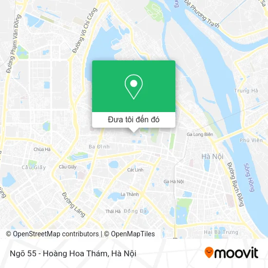 Bản đồ Ngõ 55 - Hoàng Hoa Thám