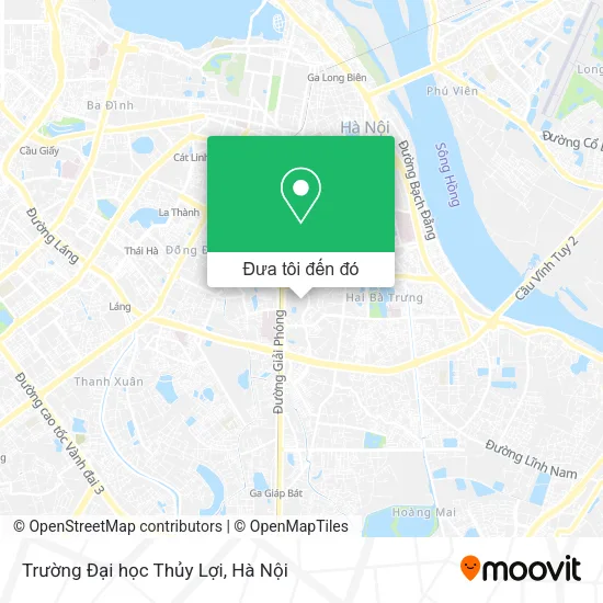 Bản đồ Trường Đại học Thủy Lợi