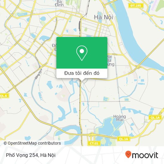 Bản đồ Phố Vọng 254