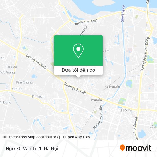 Bản đồ Ngõ 70 Văn Trì 1