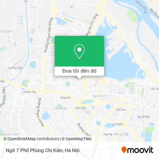 Bản đồ Ngõ 7 Phố Phùng Chí Kiên