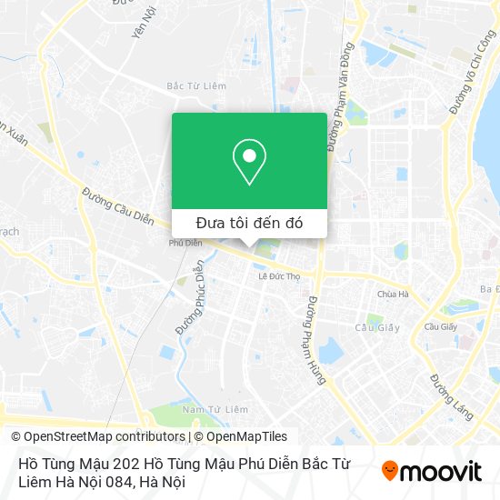 Bản đồ Hồ Tùng Mậu 202 Hồ Tùng Mậu Phú Diễn Bắc Từ Liêm Hà Nội 084