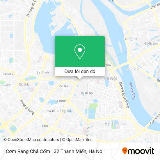 Bản đồ Cơm Rang Chả Cốm | 32 Thanh Miến