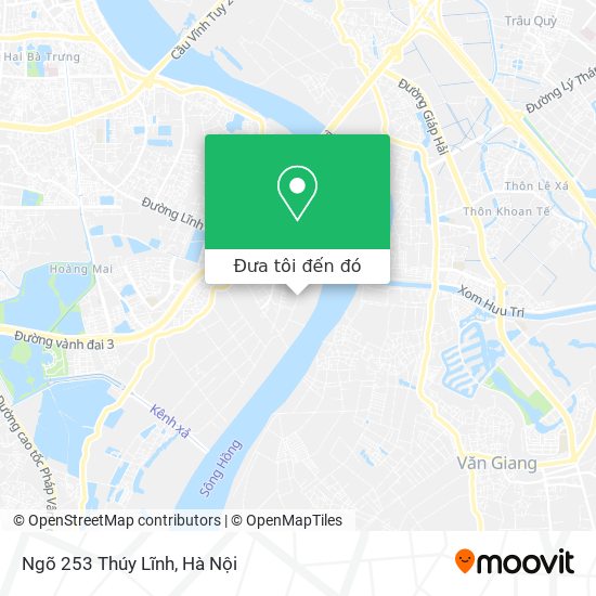Bản đồ Ngõ 253 Thúy Lĩnh