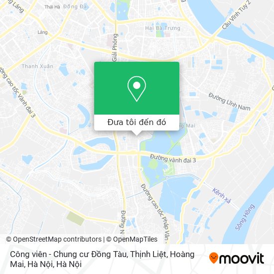 Bản đồ Công viên - Chung cư Đồng Tàu, Thịnh Liệt, Hoàng Mai, Hà Nội