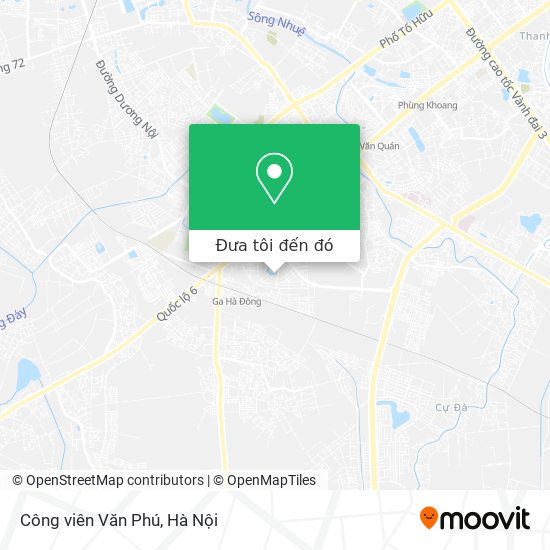 Bản đồ Công viên Văn Phú