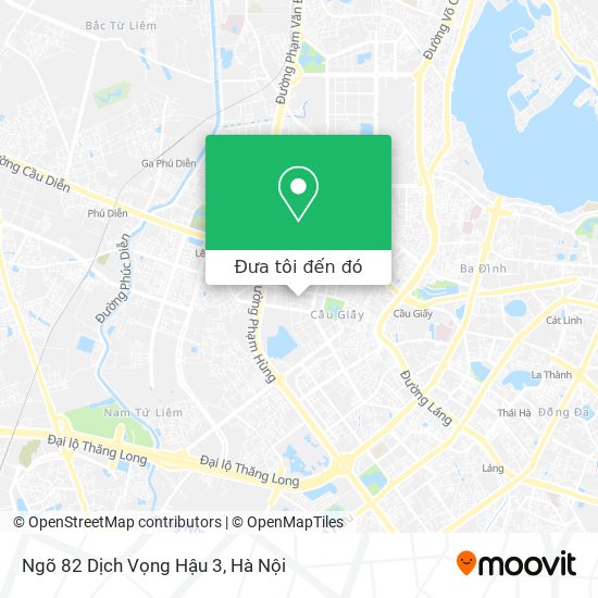 Bản đồ Ngõ 82 Dịch Vọng Hậu 3