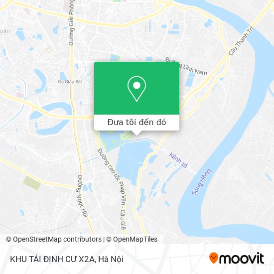 Bản đồ KHU TÁI ĐỊNH CƯ X2A
