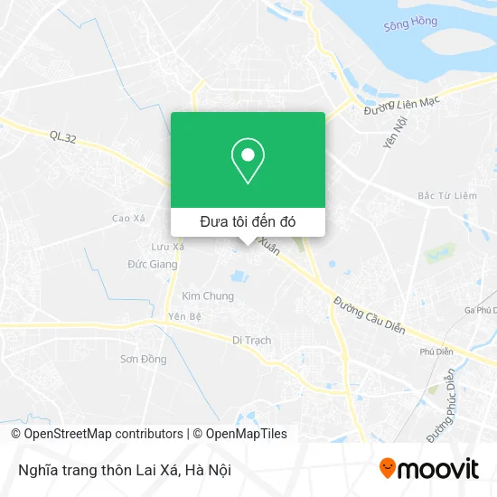 Bản đồ Nghĩa trang thôn Lai Xá