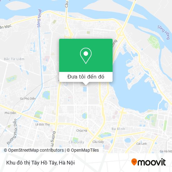 Bản đồ Khu đô thị Tây Hồ Tây