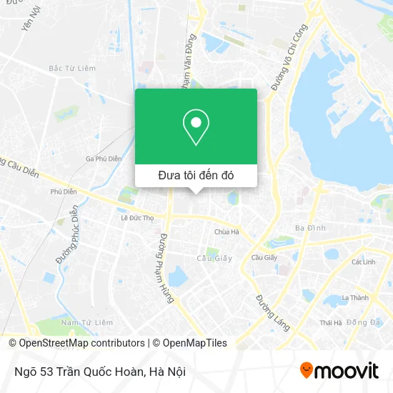 Bản đồ Ngõ 53 Trần Quốc Hoàn