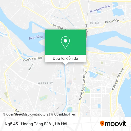 Bản đồ Ngõ 451 Hoàng Tăng Bí 81
