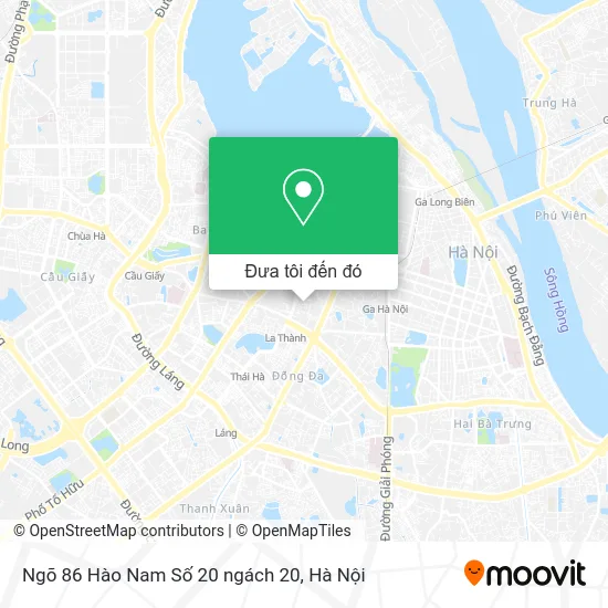 Bản đồ Ngõ 86 Hào Nam Số 20 ngách 20
