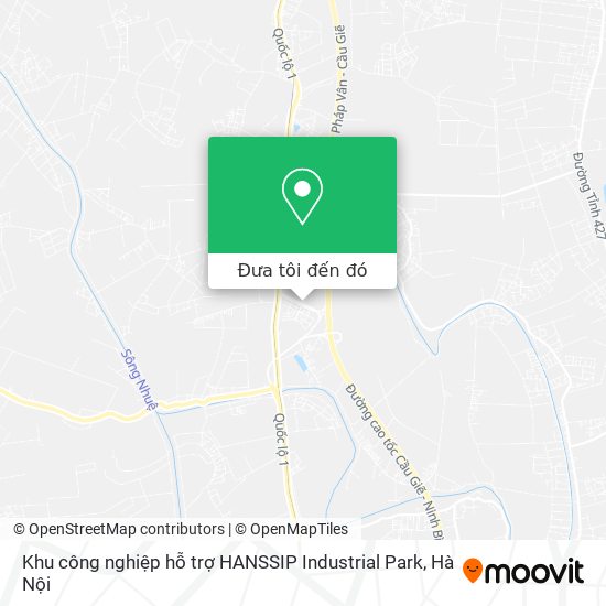 Bản đồ Khu công nghiệp hỗ trợ HANSSIP Industrial Park