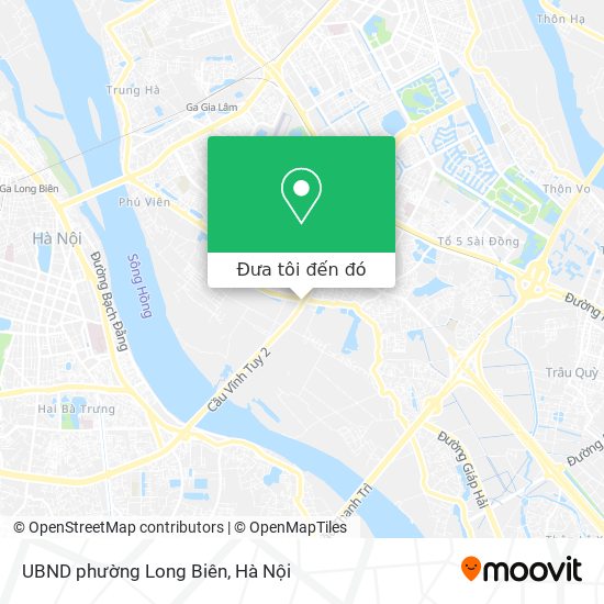 Bản đồ UBND phường Long Biên