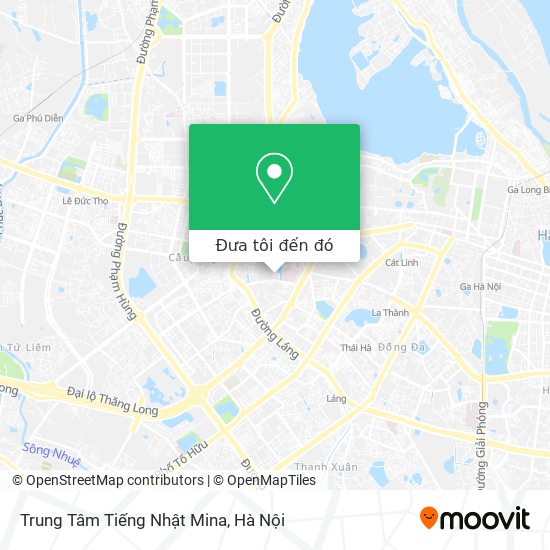 Bản đồ Trung Tâm Tiếng Nhật Mina