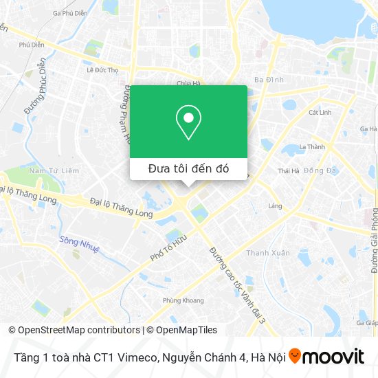 Bản đồ Tầng 1 toà nhà CT1 Vimeco, Nguyễn Chánh 4