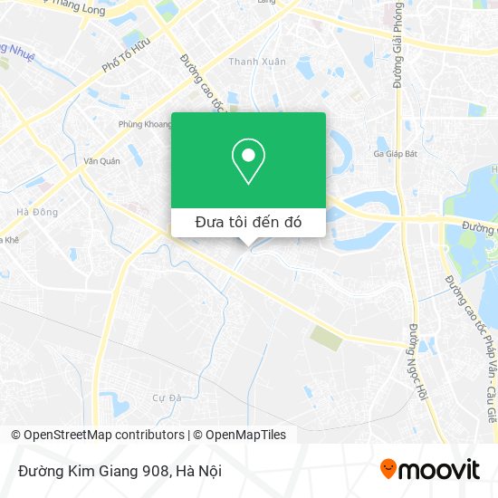 Bản đồ Đường Kim Giang 908