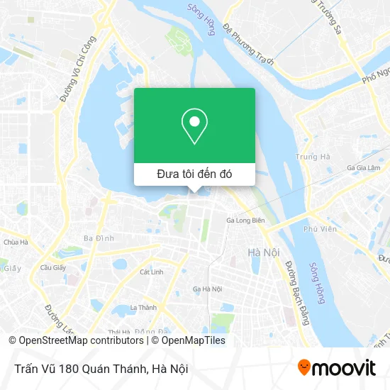 Bản đồ Trấn Vũ 180 Quán Thánh