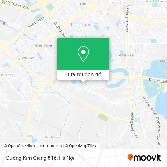 Bản đồ Đường Kim Giang 816