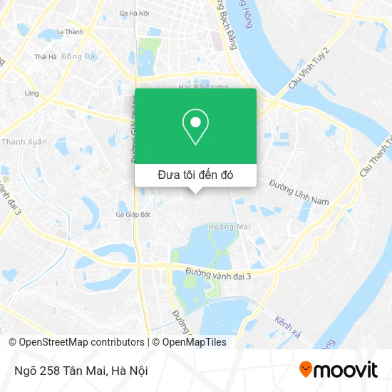 Bản đồ Ngõ 258 Tân Mai