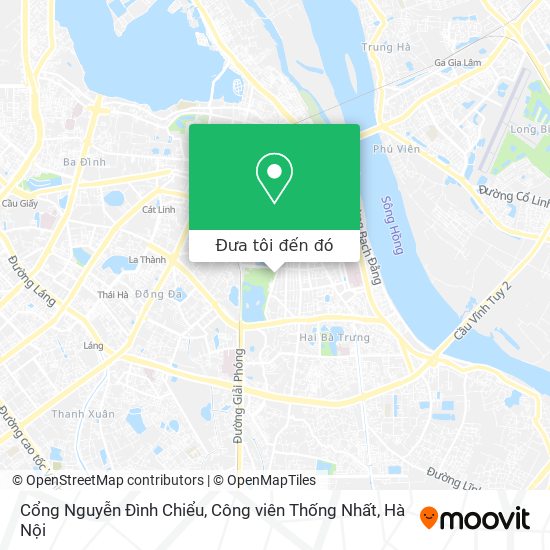 Bản đồ Cổng Nguyễn Đình Chiểu, Công viên Thống Nhất